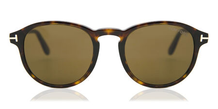 Occhiali Da Sole Tom Ford TF5631-B 055, Montatura Aviator Tartaruga Oro, Lenti Blu Block