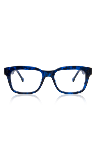 Occhiali Da Sole LA Eyeworks Rano 754 Made In Italy - Montatura Acetato Marrone/azzurro